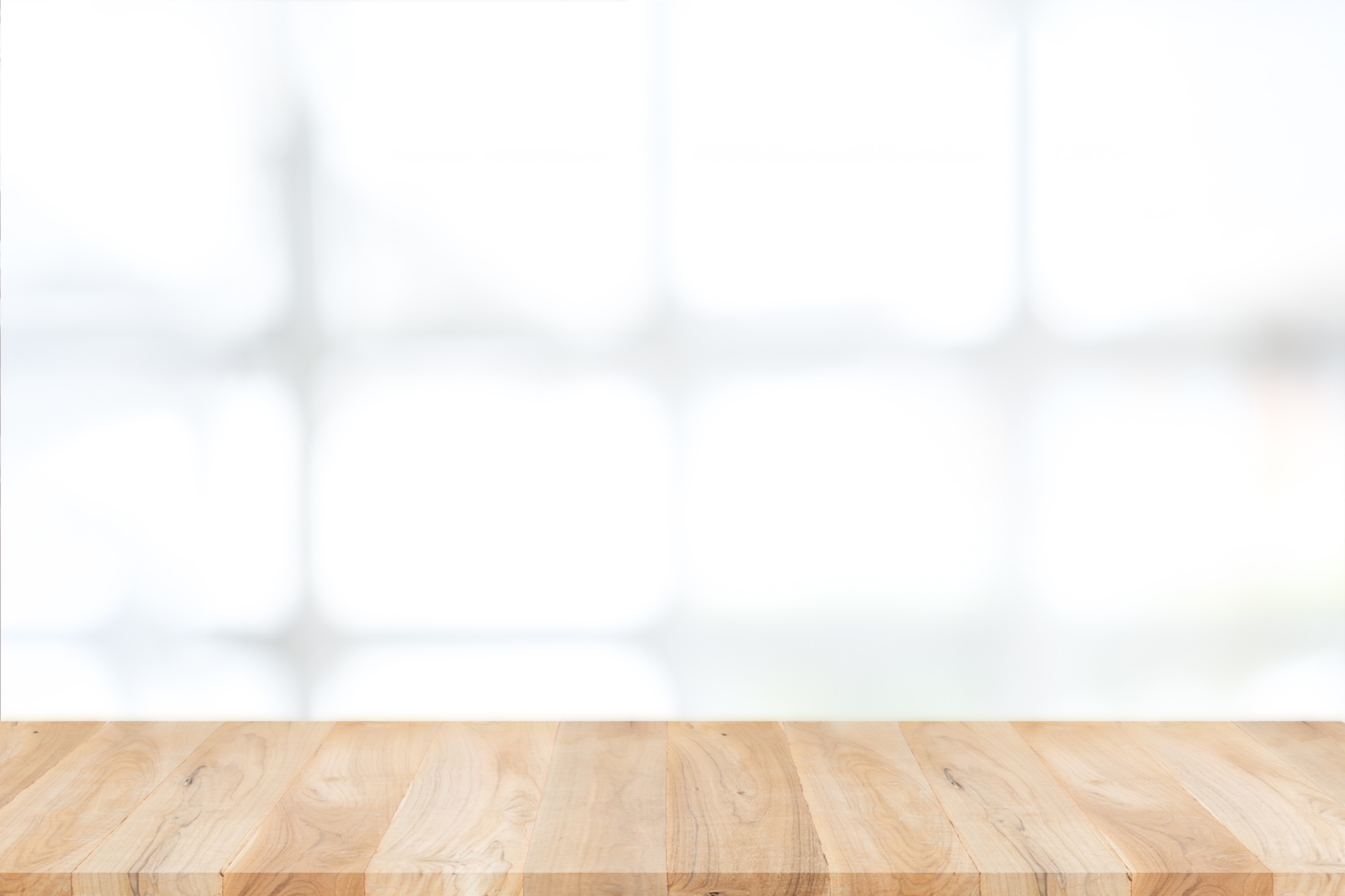 Empty Wooden Table and Window Room Interior Background 